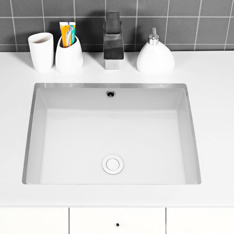 Lavabo de salle de bain rectangulaire Modern