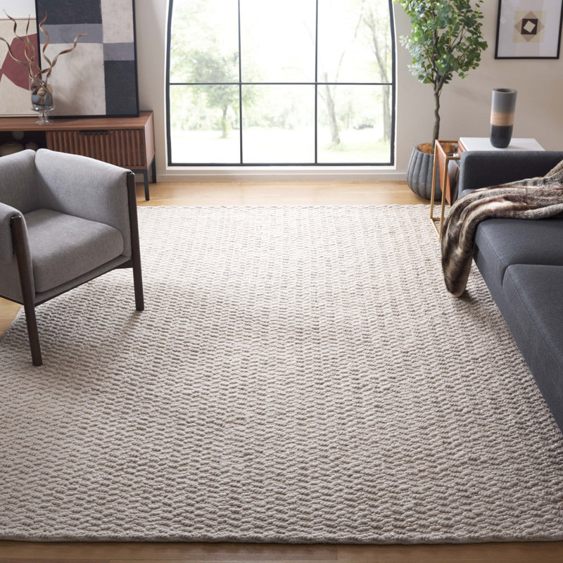 Natura Hand Loomed Pet Yarn Pile Solid Color Rug, Rectangle 8' x 10'