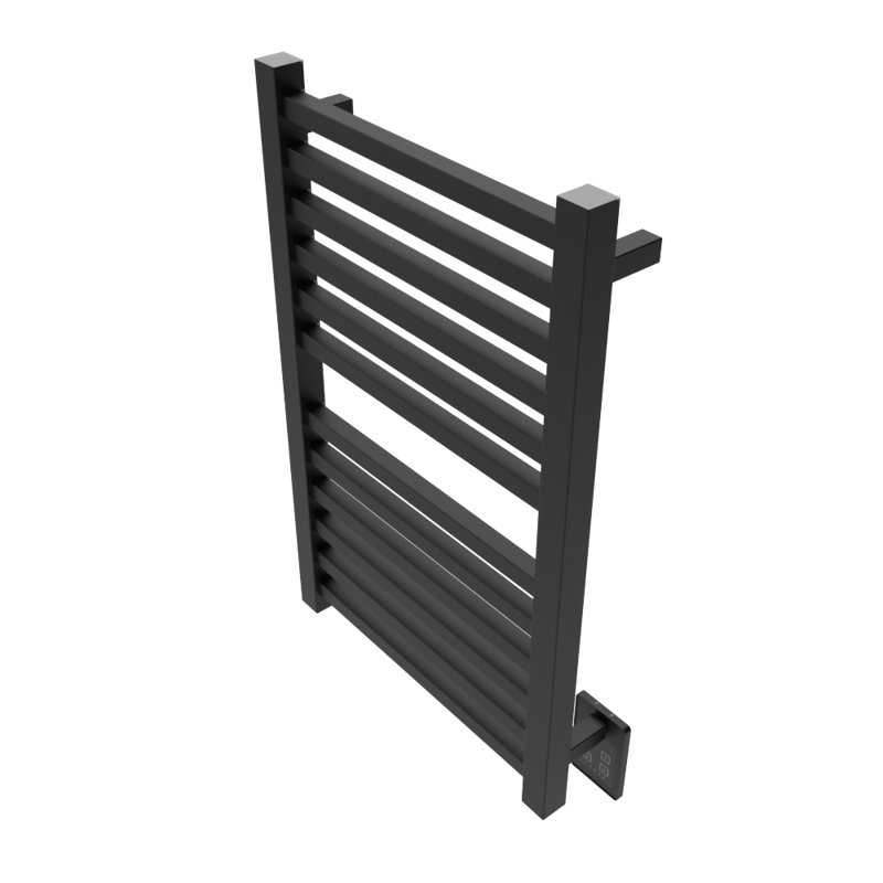 Chauffe-serviettes électrique mural Quadro, Noir mat