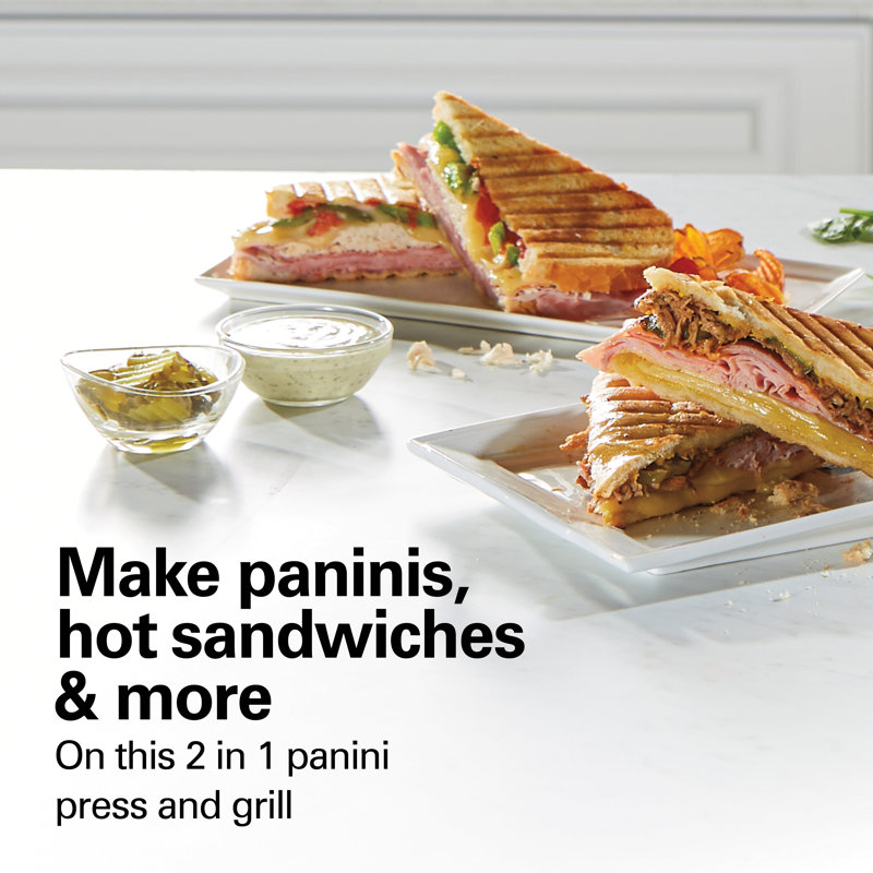 Hamilton Beach Stainless Steel Electric Panini Press & Indoor Grill