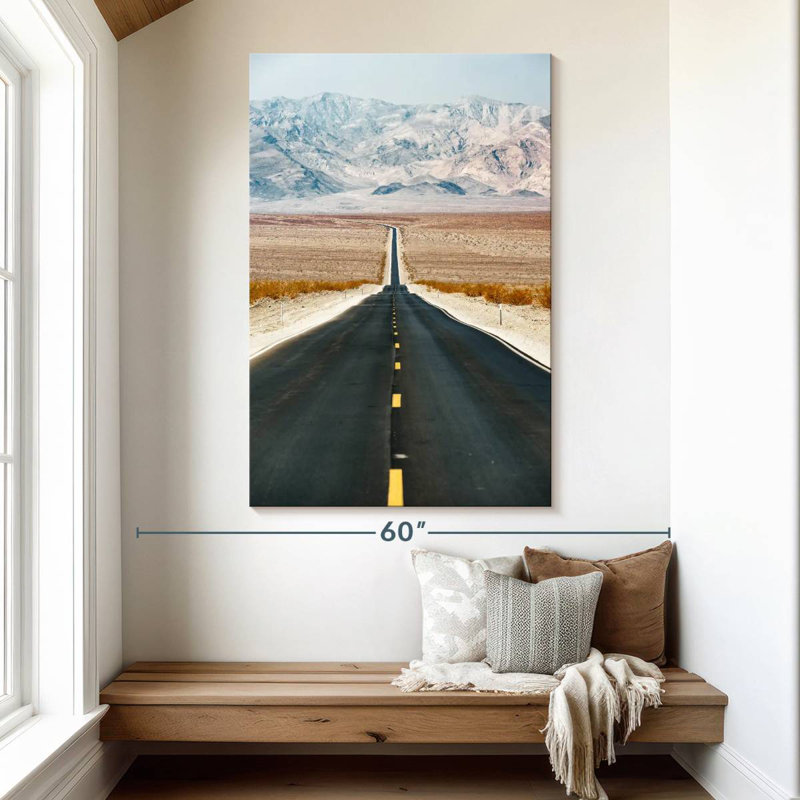 Alvord Empty Death Valley Road, 51" H x 34" W