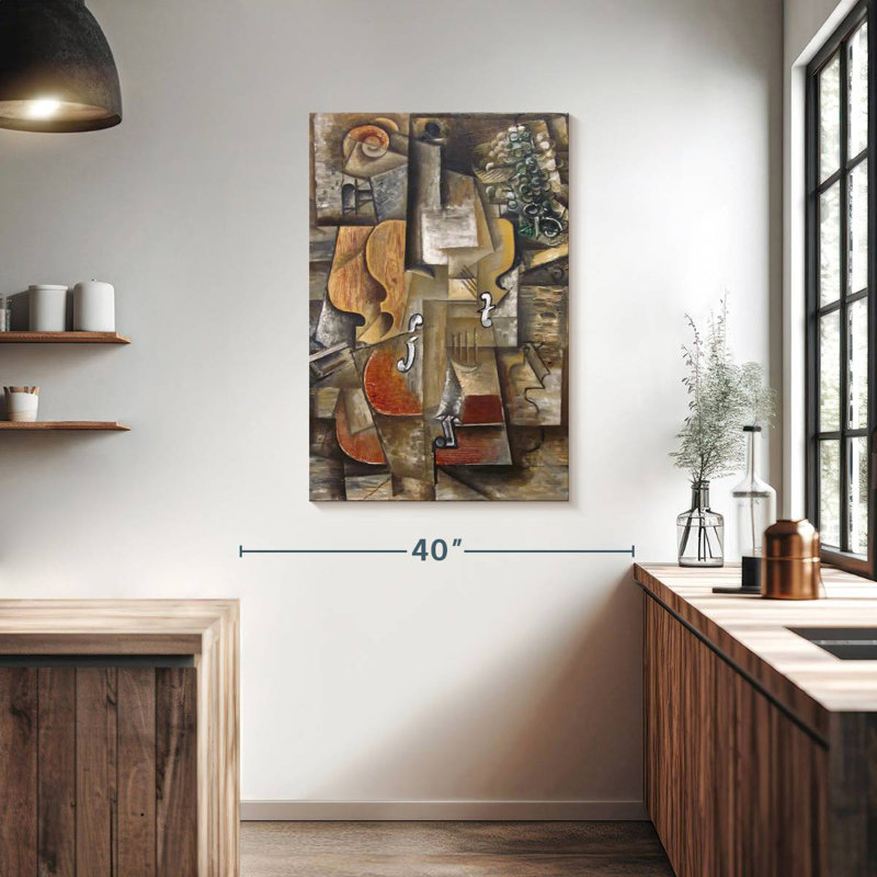 Avery Violin And Grapes, 39" H x 26" W