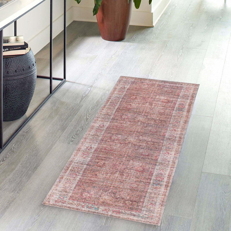 Engen Washable Oriental Indoor Rug, Runner 2' x 8'