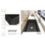MEJE 1290.32mm W Single Bowl Ceramic Undermount Kitchen Sink