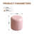 11.8In Small Round Faux Leather Upholstered Ottoman-120539214