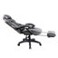 Fauteuil de direction entièrement inclinable avec repose-pieds Gaming