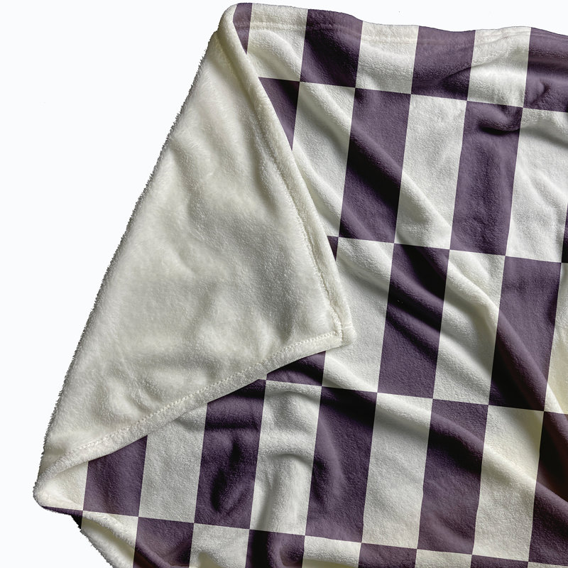 Jemma Plain Weave / Muslin Throw Blanket, Purple