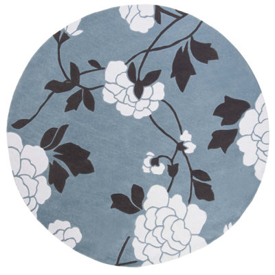 Modern Art Hand Tufted Performance Floral Rug