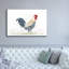 Toile épique «Coq à l'aquarelle» par Jean Plout Graffiti épique, 60 po x 40 po