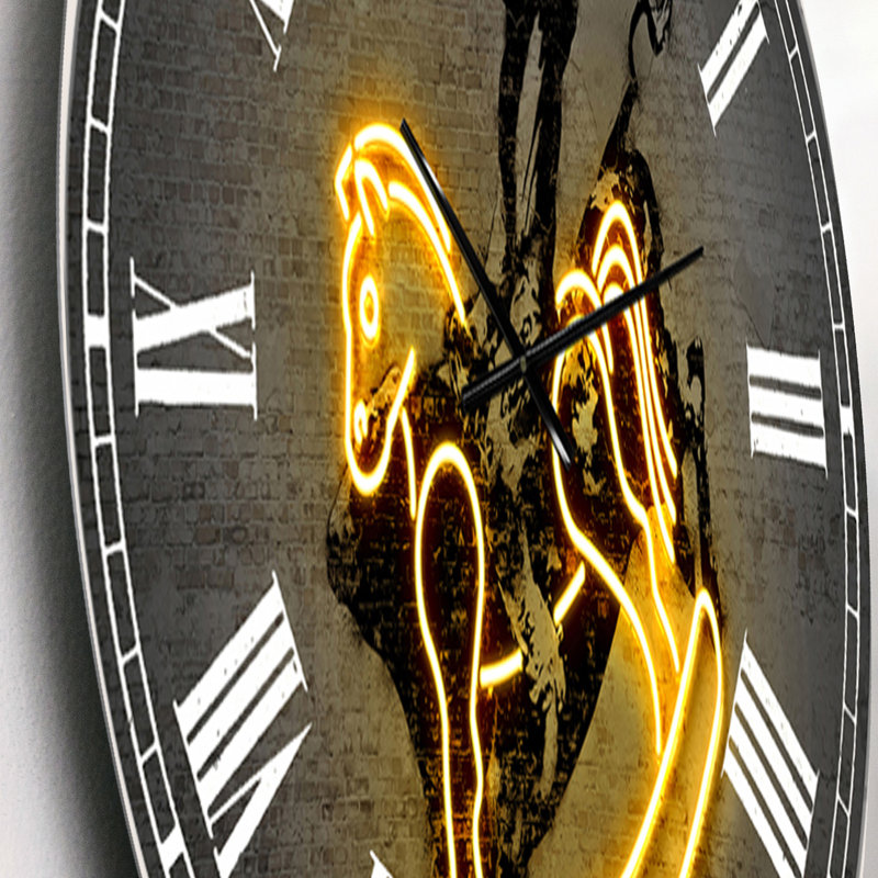 Horloge murale Neon Rodeo, Petit