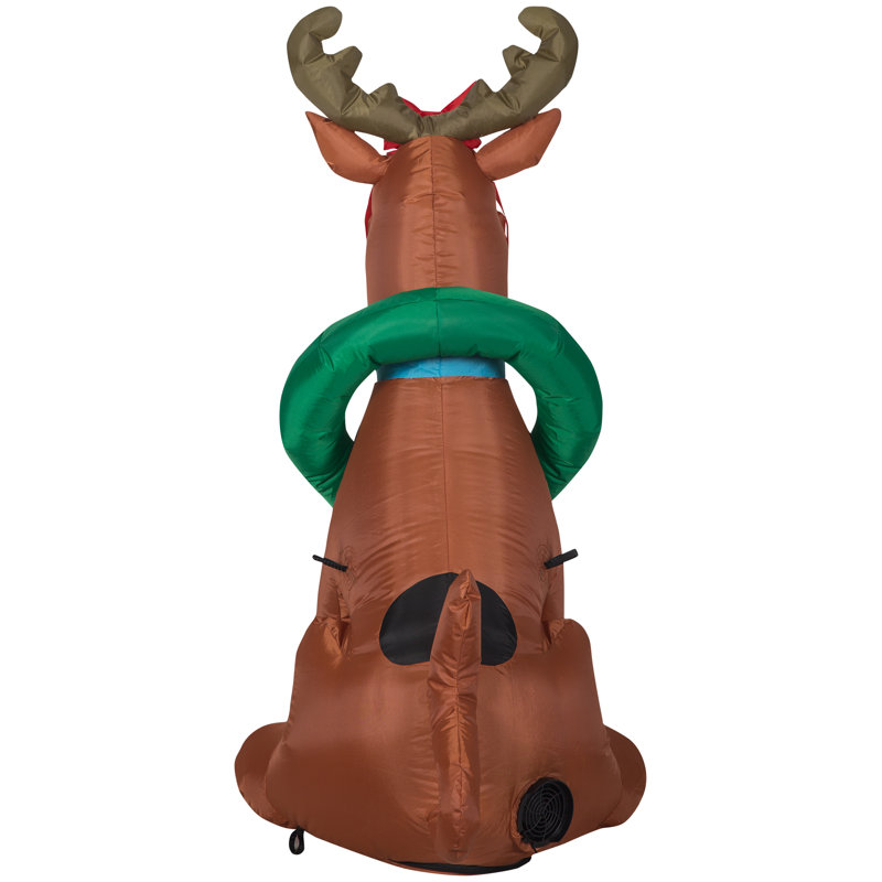 Airblown Scooby Doo as Reindeer Inflatable