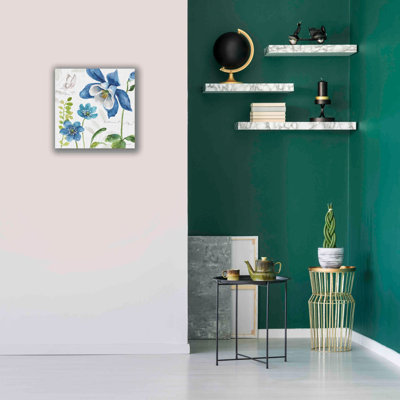 «Blue and Green Garden III» par Lisa Audit, art mural sur toile