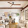 52'' Smart Solid Wood Ceiling Fan With Remote, Light Kit IncludedWorks With Google Assistant And Amazon Alexa,Siri Shortcut.
