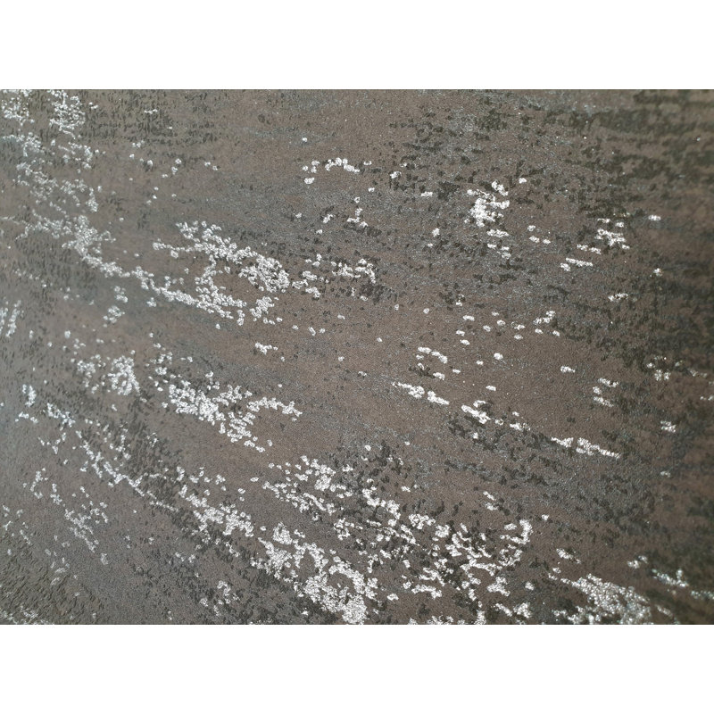 Urban Classics Collection Brera Metallic Abstract Distress Wallpaper Roll, Brown
