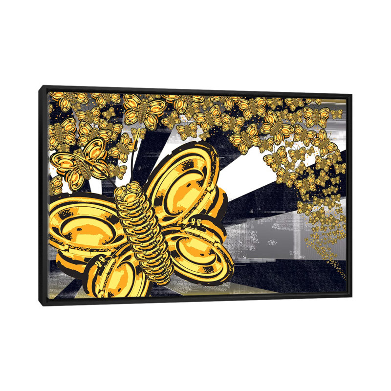 «Sound of Silence I», impression sur toile, H 18 po x l 26 po x P 1,5 po, Toile avec cadre noir, Pas de tapis