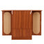 Armoire de bar à la maison avec porte en rotin industriel, armoire de bar pliante avec rangement
