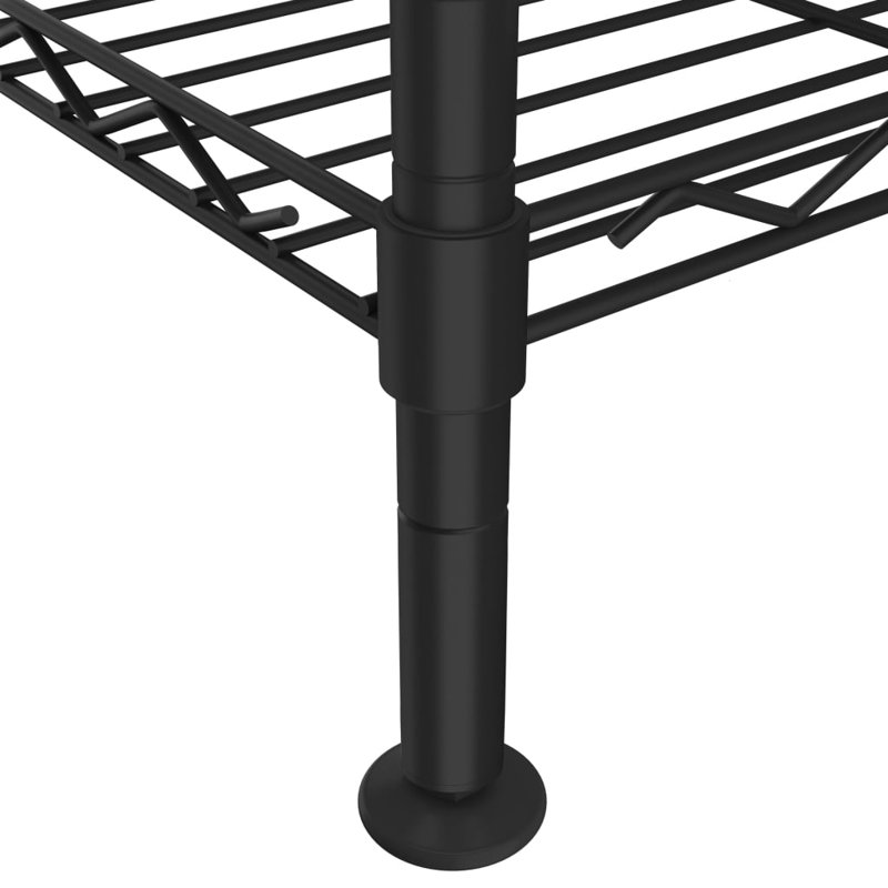 Seher 35cm W Metal Shelving Unit, Black