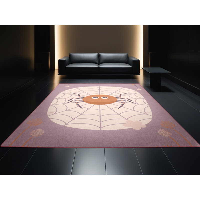 Tapis rose moderne et contemporain lavable à la machine Highbridge, 3 X 5