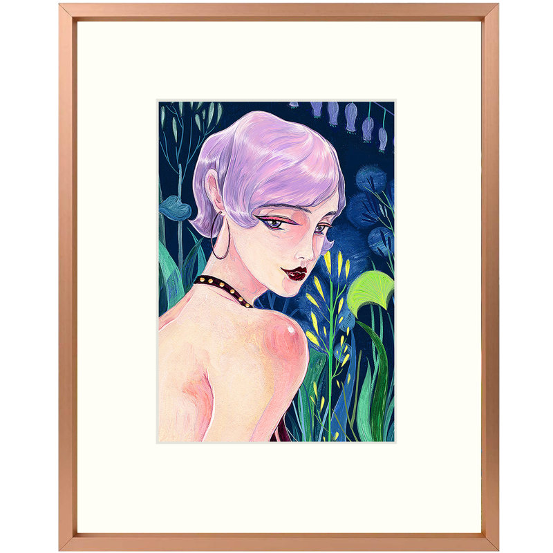 Cadre photo en métal, Or rose, 8" x 10"
