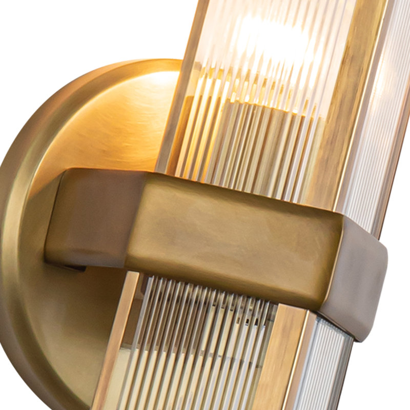 Cairo 1 - Light Bath Sconce, Vintage Brass
