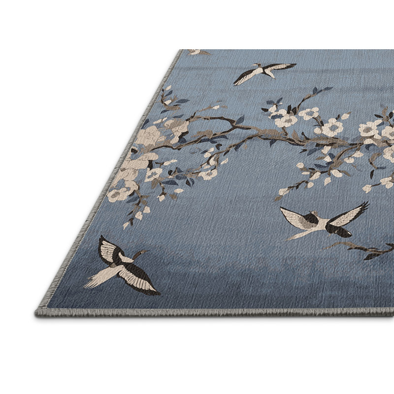 Tapis gris lavable à la machine, Rectangle 8 pi x 12 pi