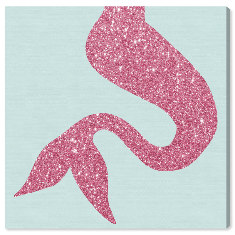 « sirène tail aqua », art sur toile Rahul, H 24 po x l 24 po x P 1,5 po