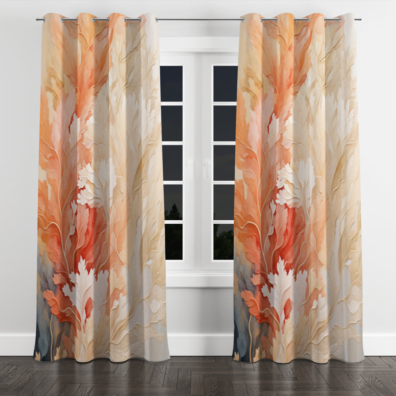 Ayise - Nautical Velvet Grommet Curtain - Room Darkening - 1 panel, 52" W x 108" L