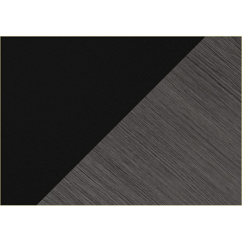 Bureaux: Bureau d'ordinateur moderne de 48 po avec configuration réversible et tiroirs de rangement, stratifié noir / gris | Noir | Panneau de particules