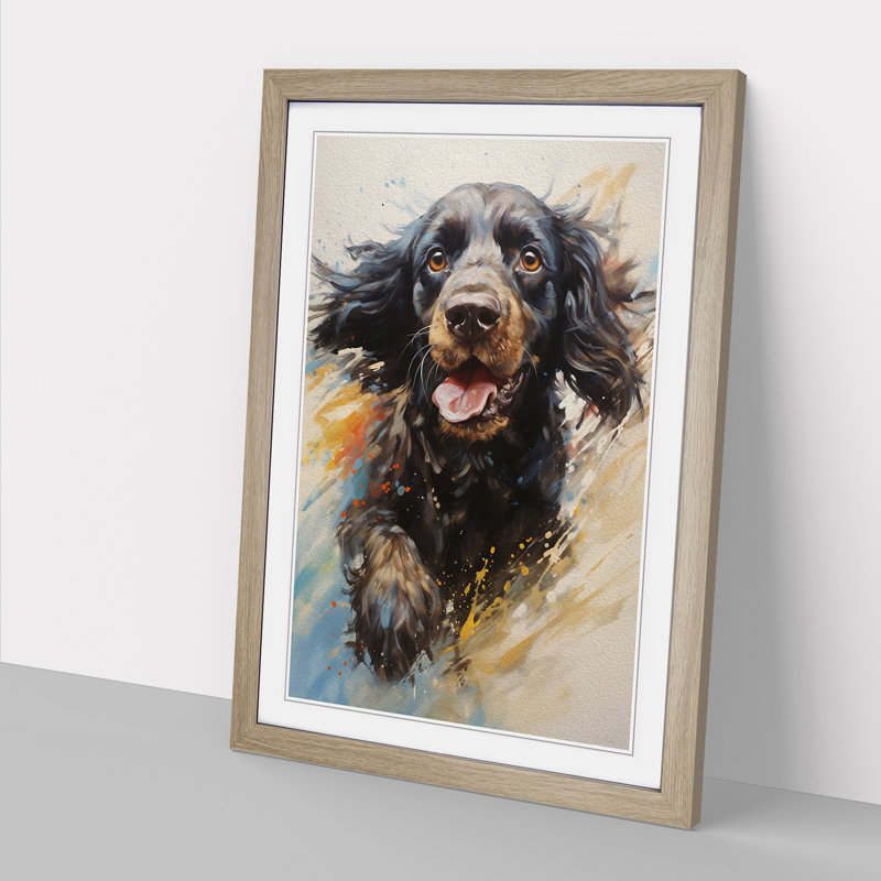 Single Picture Frame Print on Wood, 46cm H x 34cm W, Oak Framed