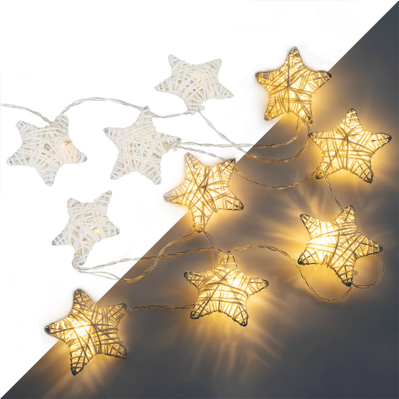 6 ft Warm White LED Battery Powered Net Lights for Outdoor Christmas Tree