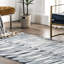 Tapis bleu tissé à la main_NEST01A-1095023831
