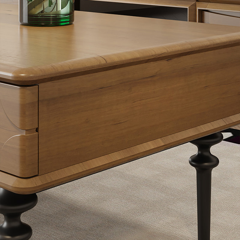 Table basse American Vintage, H 16,5 po x L 55,1 po x l 26,8 po