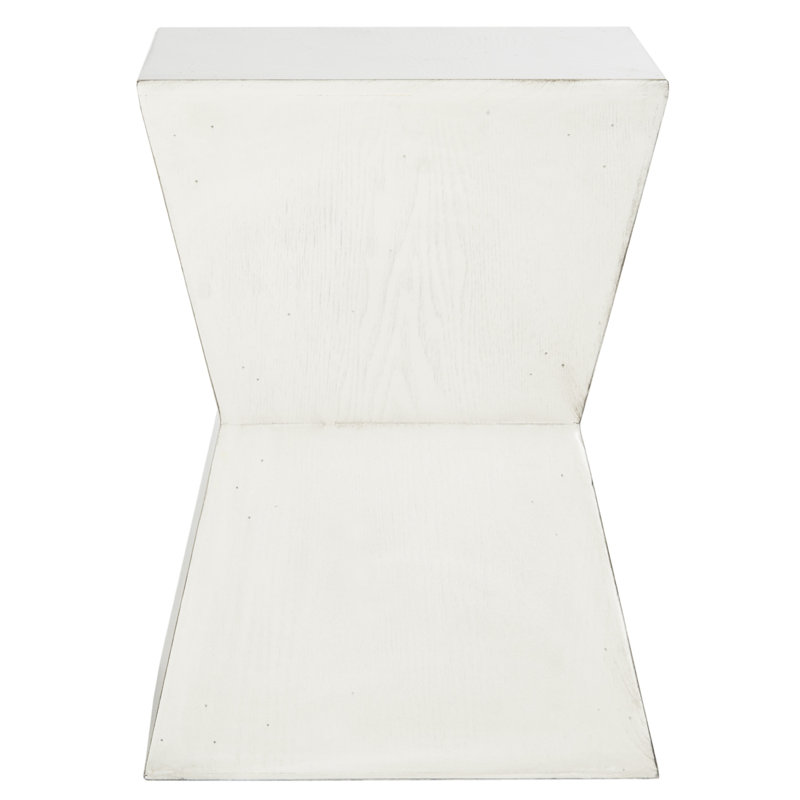 Table de bout cylindrique Hatherleigh, Blanc
