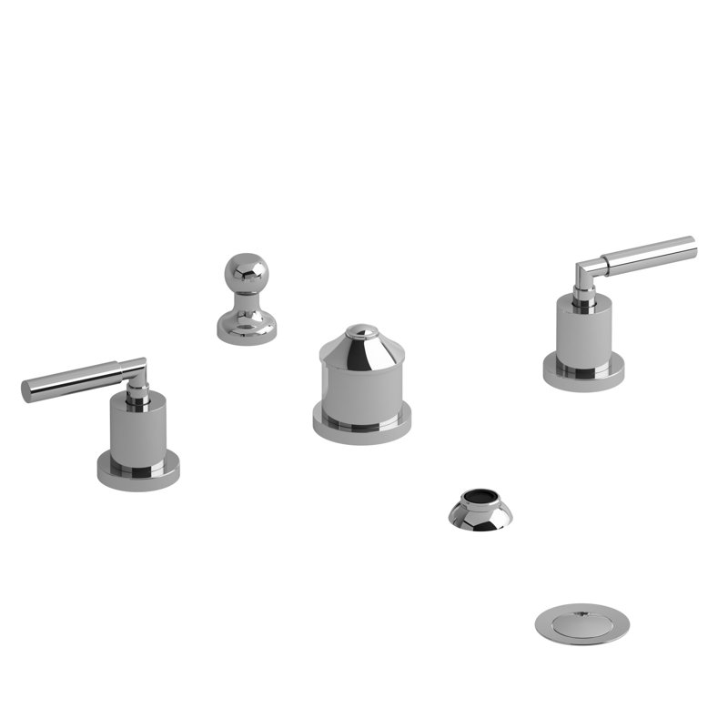 Sylla™ Two Handle Deck Mount Bidet, Chrome
