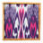 Global Square Wood Framed Ikat Fabric Wall Decor