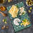 Ambesonne Palm Tree Tempered Glass Cutting Board Dreamy Jungle Foliage Multicolor
