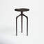 Table d'appoint avec plateau en aluminium noir Jody