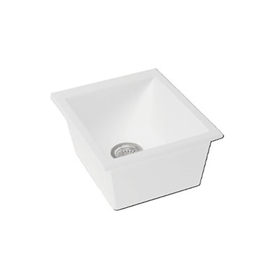 Fireclay 16'' L Undermount Bar Sink