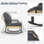 Mobilier de patio extérieur avec chaise berçante et table basse-1714825281