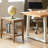 Daequain Rattan Nightstands with 2 Open Storage Shelves-109178629