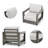 Marjani 275 - Person Patio Conversation Set with Cushions