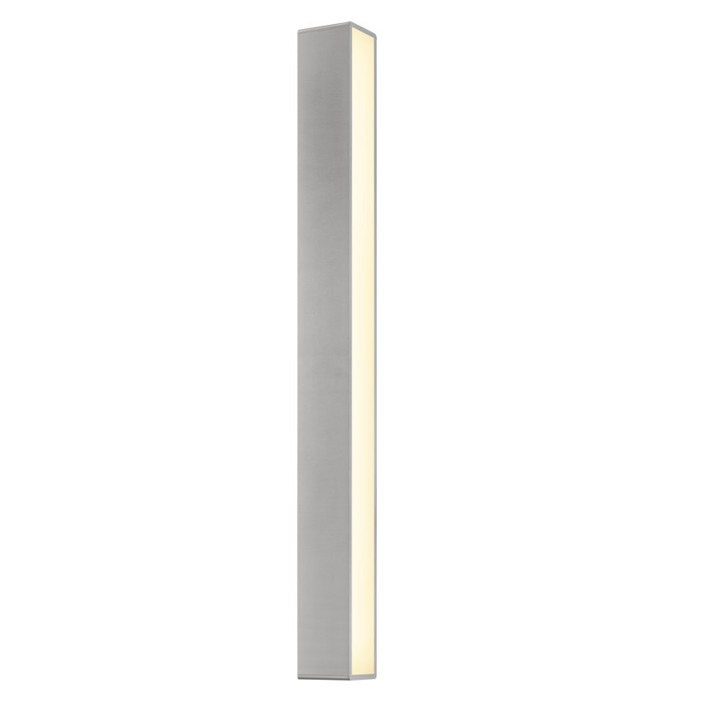 Inside-Out 1 - Light LED Flush Mounted Sconce, Textured Gray