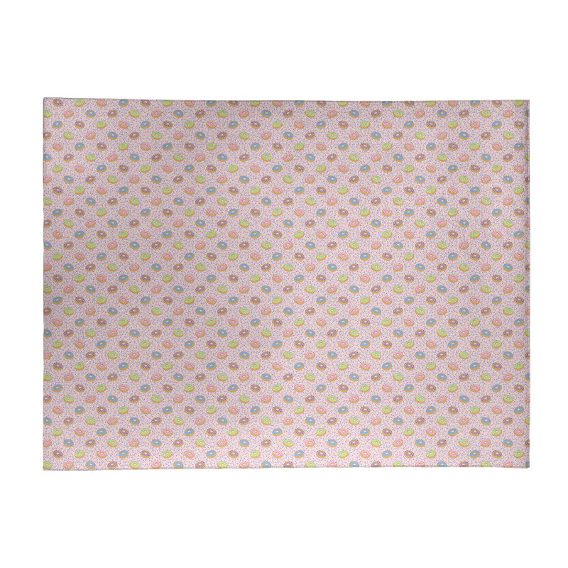 Tapis rose/vert pâle, Rectangle 9 pi x 12 pi