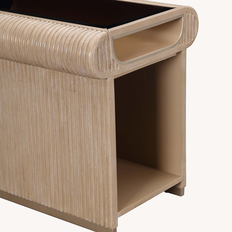 West Kensington End Table - Medium Espresso, Tan
