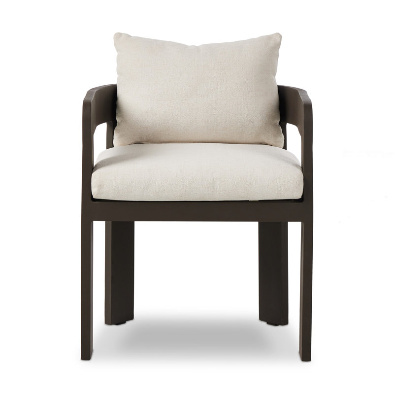 Jackson Outdoor Dining Armchair, Ellor Beige/Expresso