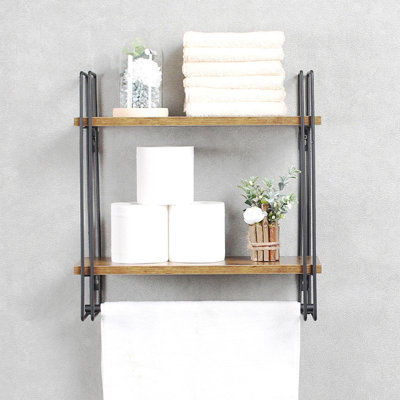 Hebgen 2 Piece Wood Floating Shelf