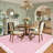 Scalloped Machine Washable Rug Modern Solid Floor Mats with Non-Slip Backing, Stain-Resistant Low Pile Accent Rug, Contemporary Indoor Carpet for Living Room, Bedroom, Office-1496644006