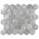 Flo 2" Hex Grey 11-1/8" x 12-5/8" Porcelain Mosaic Floor and Wall Tile