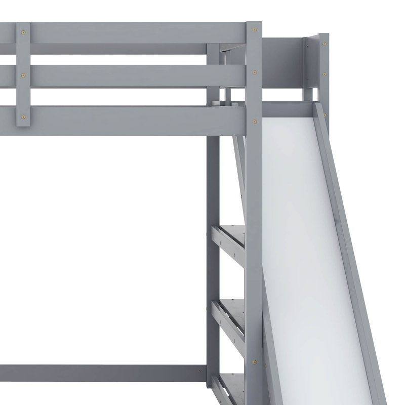Jennamarie Kids Full Over Full Bunk Bed, Gray