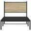 17 Stories Metal Bed Frame Without Mattress Sonoma Oak-1172165888